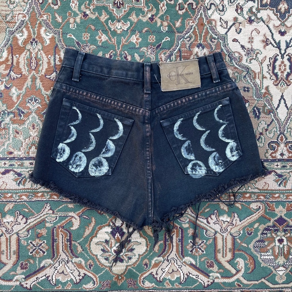 Hand Painted Vintage Shorts